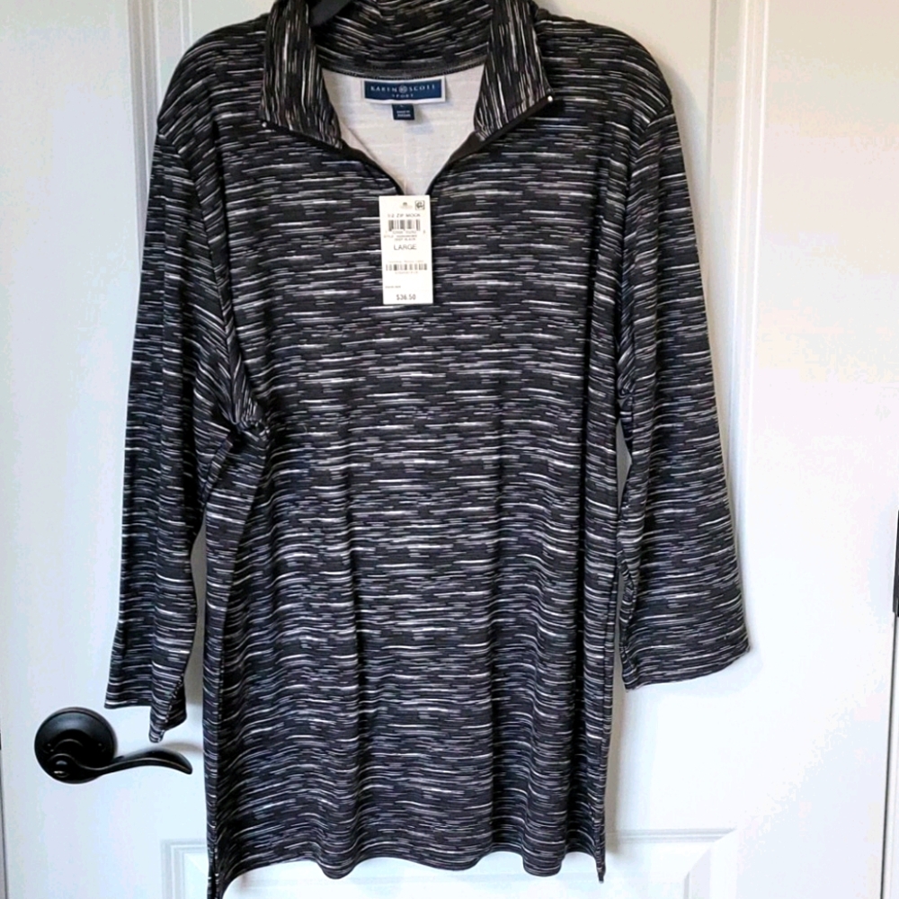Karen Scott zip mock